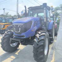 Tracteur agricole 4x4 de 110 CV à cabine, avec chargeur frontal et moteur diesel Weichai - Haute productivité - Vente chaude