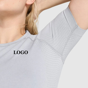 Camisetas de Verano Ligeras e Informales para Mujer, Diseño con Hombros Caídos, Tejido Transpirable de Mezcla de Algodón y Poliéster Premium - Product Image 4