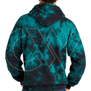 เสื้อฮู้ดมัดย้อมแบบสวมหัวสำหรับผู้ชายผ้าโพลีเอสเตอร์/ ผ้าฝ้ายมีฮู้ด3D ลายแบบพรีเมียมสำหรับฤดูหนาวปี2024 - Product Image 2