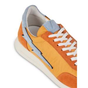 Zapatos Deportivos Moyo 1 Ndebele CW para Hombre, Transpirables, de Gamuza, con Cordones, Estilo Baloncesto, Color Naranja Ndebele, Entresuela de EVA, Suela de Goma - Product Image 3