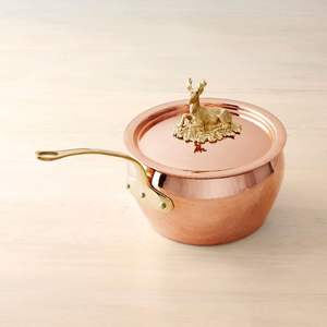 กระทะทอดทองแดงพร้อมฝาทอง - Product Image 5