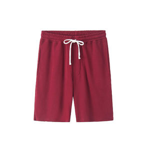 2025 pantalones cortos deportivos de malla de secado rápido para hombres, pantalones cortos de cintura elástica para correr, entrenamiento atlético, pantalones cortos de gimnasio, técnica teñida lisa - Product Image 6