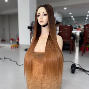 Plus haute qualité belles perruques vrais cheveux humains 100% vietnamien cheveux humains os droite couleur fermeture perruque 2025 - Product Image 6