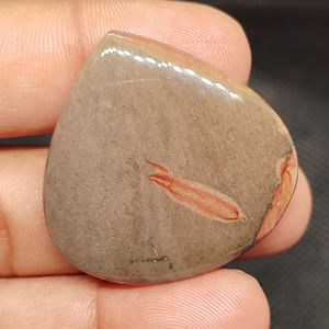 Pierre précieuse cabochon en polygramme brun naturel de haute qualité, en vrac, pour la fabrication de bijoux - Product Image 1