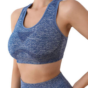 Soutien-gorge de sport pour femme en vente chaude, haute qualité, extensible dans 4 directions, respirant, écologique, élasticité moyenne, personnalisable à l'avant - Product Image 2