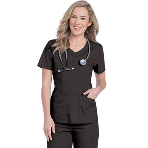 Hospital Scrub pantalones con camisa uniforme al por mayor 100% algodón cuello en V Hospital uniforme médico Scrub uniforme - Product Image 5
