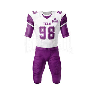 Combinaison de football à manches courtes pour la course à pied à séchage rapide de conception personnalisée en gros d'usine uniforme de football américain - Product Image 3
