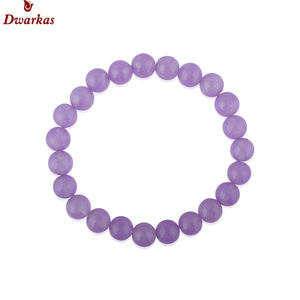 Producto al por mayor de una sola piedra preciosa natural 8MM bola Lisa cuentas de amatista Africana pulsera de piedra semipreciosa fabricación de joyas - Product Image 3