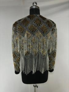 Juliette ชุดเดรสผ้าไหมปักด้วยมือคอวี, ชุดเดรสแขนกุดผ้าถัก - Product Image 6