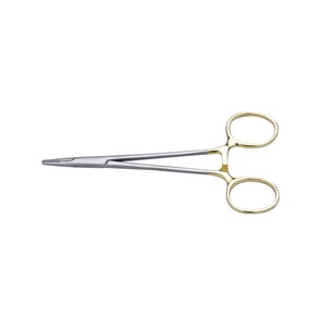 Porte-aiguilles Halsey en carbure de tungstène, acier inoxydable, manuel, 14 cm, droit, 5,5, certifié CE, instrument chirurgical pour chirurgie générale - Product Image 3