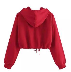 Streetwear à la mode sweat à capuche pour femme coupe ample et surdimensionnée OEM logo personnalisé fournisseur - Product Image 5