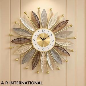 Reloj de Pared Moderno, Grande, Abstracto, Multicolor, Silencioso, de Cuarzo, Decoración Metálica con Movimiento de Radio para Sala de Estar - Product Image 1