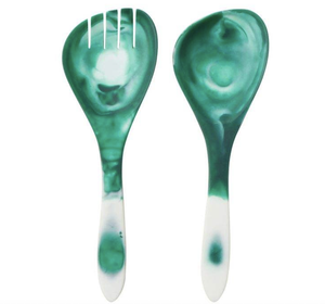 Servidor de ensalada de resina epoxi de diseño único, servidor de ensalada de resina multicolor, tenedor, cuchara para restaurante de Hotel y utensilios de cocina - Product Image 6