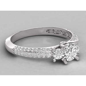 Bague pour femme en or 10 carats avec diamant solitaire de 1 carat cultivé en laboratoire, bijoux fins pour fiançailles ou cadeau, certifiée IGI, plaquée or - Product Image 6