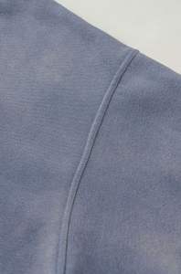 Custom Unisex Acid Washed Long Sleeve Fleece <b>Hoodie</b> Jacket Vintage Style Regular Fit <b>Zip</b>-up Solid Pattern Front Logo Breathable - Product Image 6