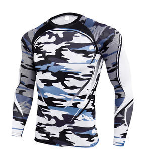 OEM Sublimation Print Custom Logo Fitness <b>Rashguards</b> Custom Rash Guard Best Sale Workout Compression Shirts - Product Image 5