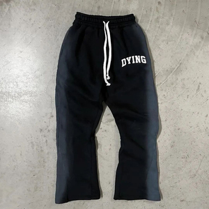 ชุดวอร์มผ้าฟลีซผ้าฝ้ายฟอกสีกรดมีฮู้ดโอเวอร์ไซส์สำหรับใส่วิ่งเล่นยิมพิมพ์ลายวินเทจโลโก้ตามสั่ง - Product Image 5