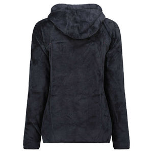 Venta al por mayor de chaquetas de invierno de moda, suéteres de manga larga con bloques de color, forro polar, chaquetas personalizadas con cremallera completa para mujer - Product Image 2