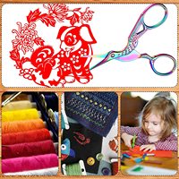 Ensemble de ciseaux de précision pour broderie et couture, 2 petits ciseaux à lame courbée en acier inoxydable, pointe affûtée, pour droitiers, durables, pour nail art et travaux métalliques