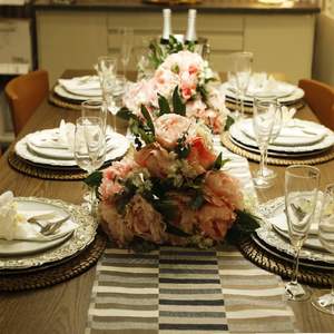 Fabriek Groothandel Wit <span class=keywords><strong>Hotel</strong></span> Decoratie Plastic Oplader Platen Met Gouden Rand Voor Huwelijksfeest - Product Image 4