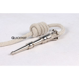 Nuevo estilo Aiguillette Uniforme Accoutrements Custom White And Metal Silver Tip Aiguillettes - Product Image 1