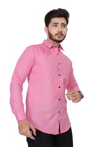 Chemise rose en polyester pour hommes Chemise formelle pour hommes de haute qualité disponible à l'exportation au prix de gros - Product Image 6