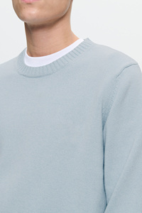 Pull en maille à col rond doux, respirant et chaud pour homme, de qualité supérieure, coupe moderne, poignets élastiques, pull pour homme - Product Image 5