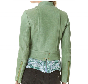 Veste en cuir unisexe modèle 2026 – Écologique, respirante, coupe-vent, col montant, logo frontal, style vintage - Product Image 2