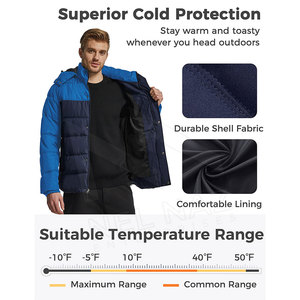 Chaqueta plegable de plumón Abrigo hinchado transpirable Chaqueta acolchada masculina de alta calidad resistente al agua con logotipo personalizado - Product Image 4