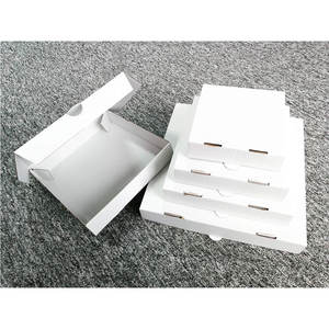 Caja de pizza de comida recubierta Caja de pizza de papel corrugado Caja de cartón para pizza Paquete de cartón al por mayor - Product Image 3