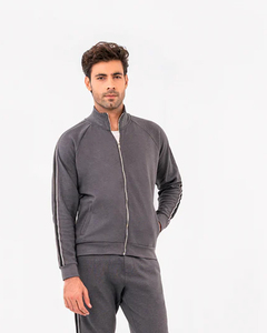 Conjunto Deportivo de 2 Piezas, 80% Algodón, 20% Poliéster, Sudadera con Cremallera y Pantalones, Ropa Deportiva para Hombre - Product Image 4