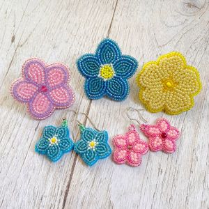 Pendientes de Corazón con Cuentas y Disco Amarillo, Joyería Romántica para el Día de San Valentín, Regalo para Damas, Estilo Moderno - Product Image 5