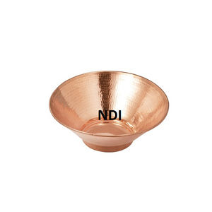 Dessus de table Finition argentée Forme personnalisable écologique Bol de service à fruits classique en laiton Conception de récipient profond pour la maison - Product Image 3