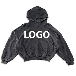 เสื้อฮู้ดผู้ชายระบายอากาศได้ดีมีสไตล์ที่เป็นเอกลักษณ์ขายดีตลาดมาใหม่ผ้าคอตตอนผสมแฟชั่นใหม่ - Product Image 4