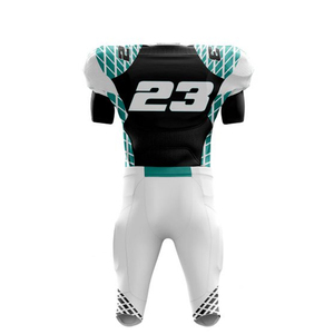 Uniforme de football américain personnalisé de haute qualité à manches courtes imprimé respirant Sublimation couleur et logo personnalisés - Product Image 2