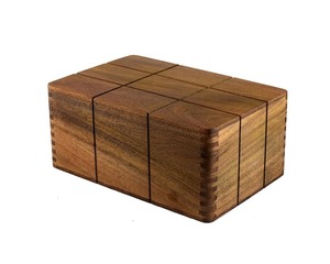 BOIS Boîte en bois pour montres et échecs Décoration polie pour cercueil fait main de style amour à la maison - Product Image 1