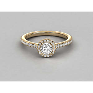Anillo de Diamante Solitario Brillante en Oro de 14K - Anillo de Diamante Elegante y Atemporal - Product Image 3