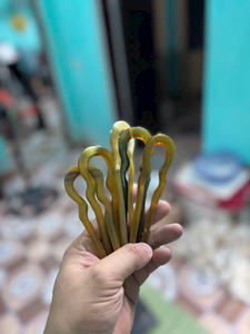 Pinza de pelo de cuerno de búfalo de moda personalizada OEM 8CM - Product Image 3