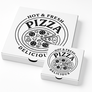 Cajas de pizza ecológicas al por mayor caja de cartón de pizza Kraft marrón con impresión personalizada - Product Image 6