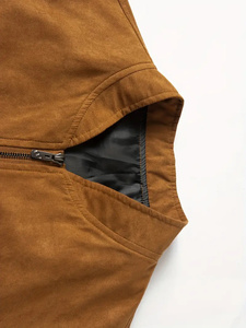 Chaqueta Bomber de cuero negro para hombre más vendida, chaqueta Safari personalizable de alta calidad, cierre de cremallera, tela impermeable para Yoga - Product Image 4