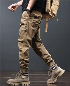 Short cargo pour homme en coton 100% de haute qualité, écologique, tissé, style streetwear, hip-hop, multi-poches, lavage enzymatique, imprimé - Product Image 5