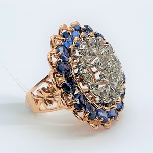 Bague en diamant naturel rond brillant de qualité supérieure pour femme, authentique et originale, en or 14 carats et 18 carats, certifiée par un tiers - Product Image 1