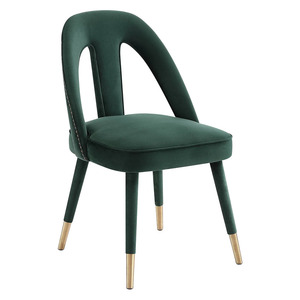 Modern Upholstered Hotel <b>Chair</b> Dining Side <b>Chair</b> with Metal Feet <b>Cover</b> for Restaurant Guest Room - Product Image 5