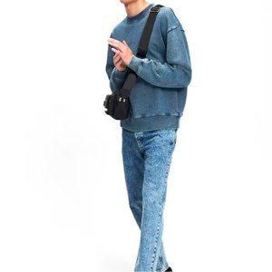 Confortable Basics Hommes Washed & Sun Faded Sweatshirt Nouveau Design Personnalisé Hommes Washed & Sun Faded Sweatshirt - Product Image 3