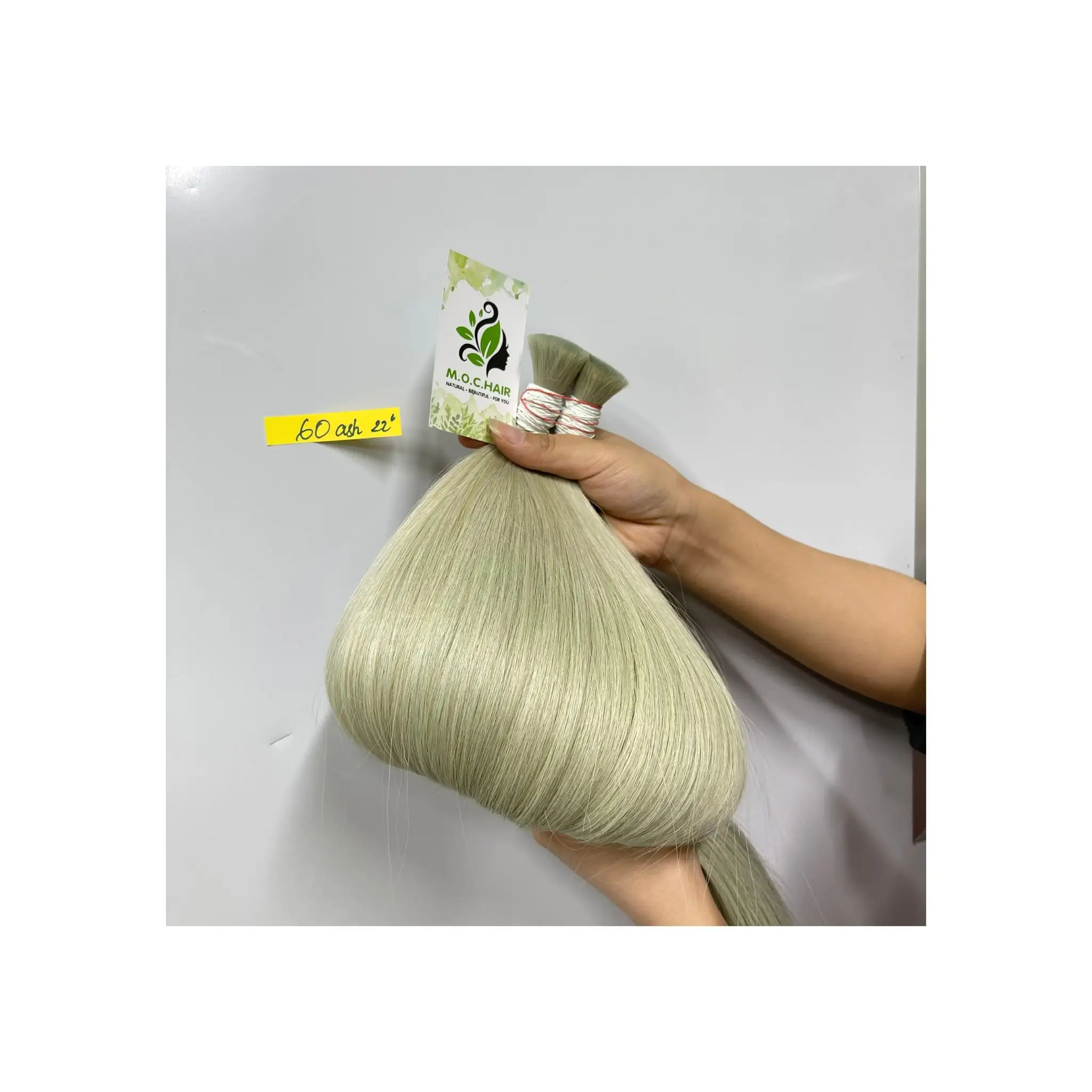 Braziliaanse Remy Human Hair Extensions Naadloze Dubbele Stretching Bulk Hair Extensions 100% Menselijk Haarkleur #60 As.