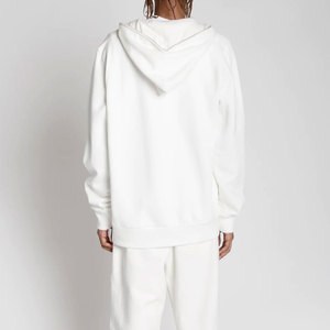 Personalizado de cara completa con cremallera de color liso sólido ropa informal con ajuste suelto holgado bajo MOQ suministro al por mayor 100% sudaderas con capucha de algodón para hombres - Product Image 5