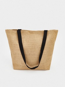 Sac fourre-tout en jute personnalisé avec impression numérique, marque privée OEM ODM, sac de plage écologique en toile de jute, fabricant de sacs de shopping avec logo imprimé - Product Image 2