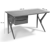Bureau de direction moderne de luxe personnalisé en chêne massif, de haute qualité, avec tiroir de rangement naturel, réglable et mural pour bureau