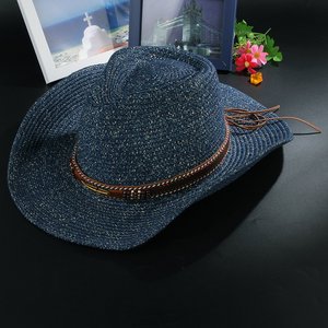 Nueva gran oferta, sombreros de vaquero y Vaquera promocionales Unisex con logotipo personalizado de algodón y poliéster de Color sólido - Product Image 5