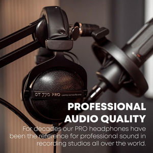 Casque audio filaire professionnel <span class=keywords><strong>DT770</strong></span> PRO HiFi circum-auriculaire pour DJ, sport, utilisation mobile, monitoring, mixage et voyage - Product Image 5